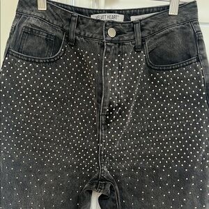 Studded Denim Pants